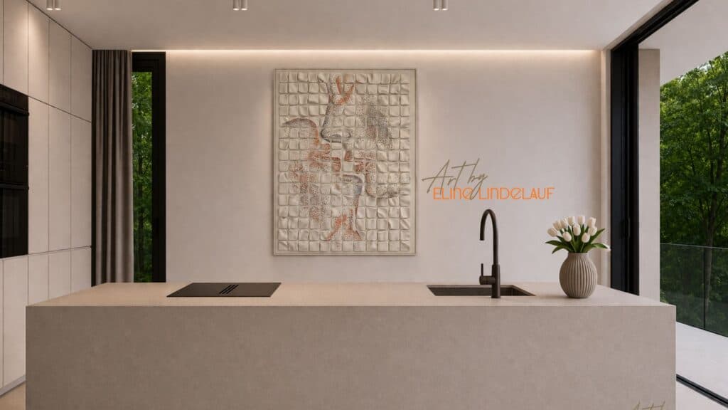 Impressie van kunstwerk door Eline Lindelauf en Giel Werckx