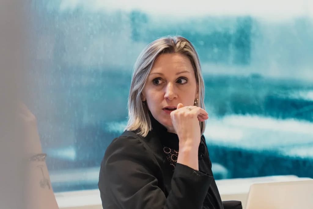 Consultant tijdens direct search overleg